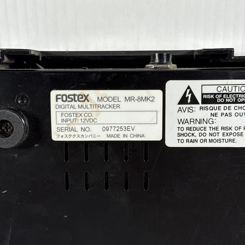 Fostex MR-8 mkii Digital Multitracker Tested Working With Power Cord