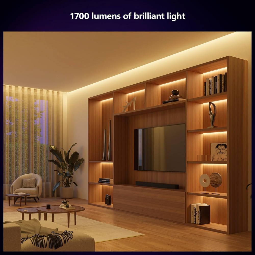 Philips Hue Bluetooth Smart Lightstrip Plus 1m/3ft Extension (No Plug), White