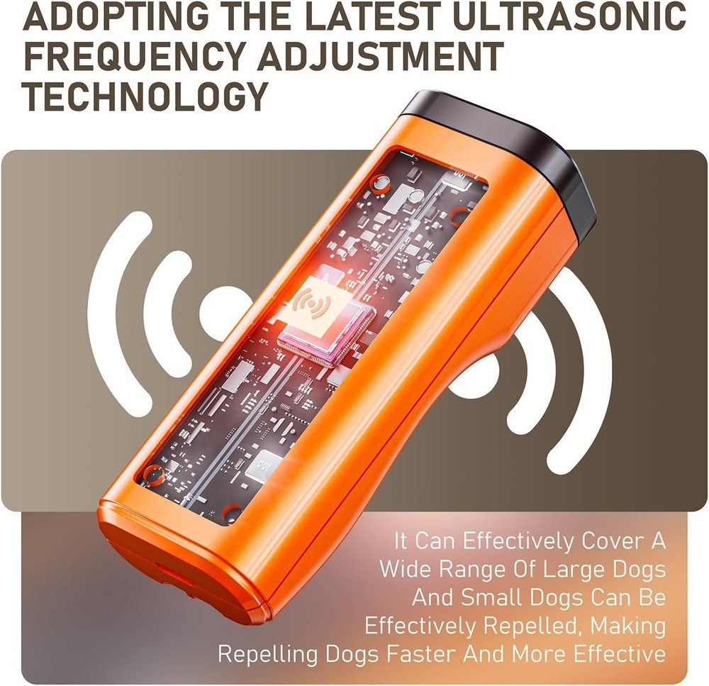 Humane Ultrasonic Dog Trainer - Correct Barking Behavior Without Shock Collars