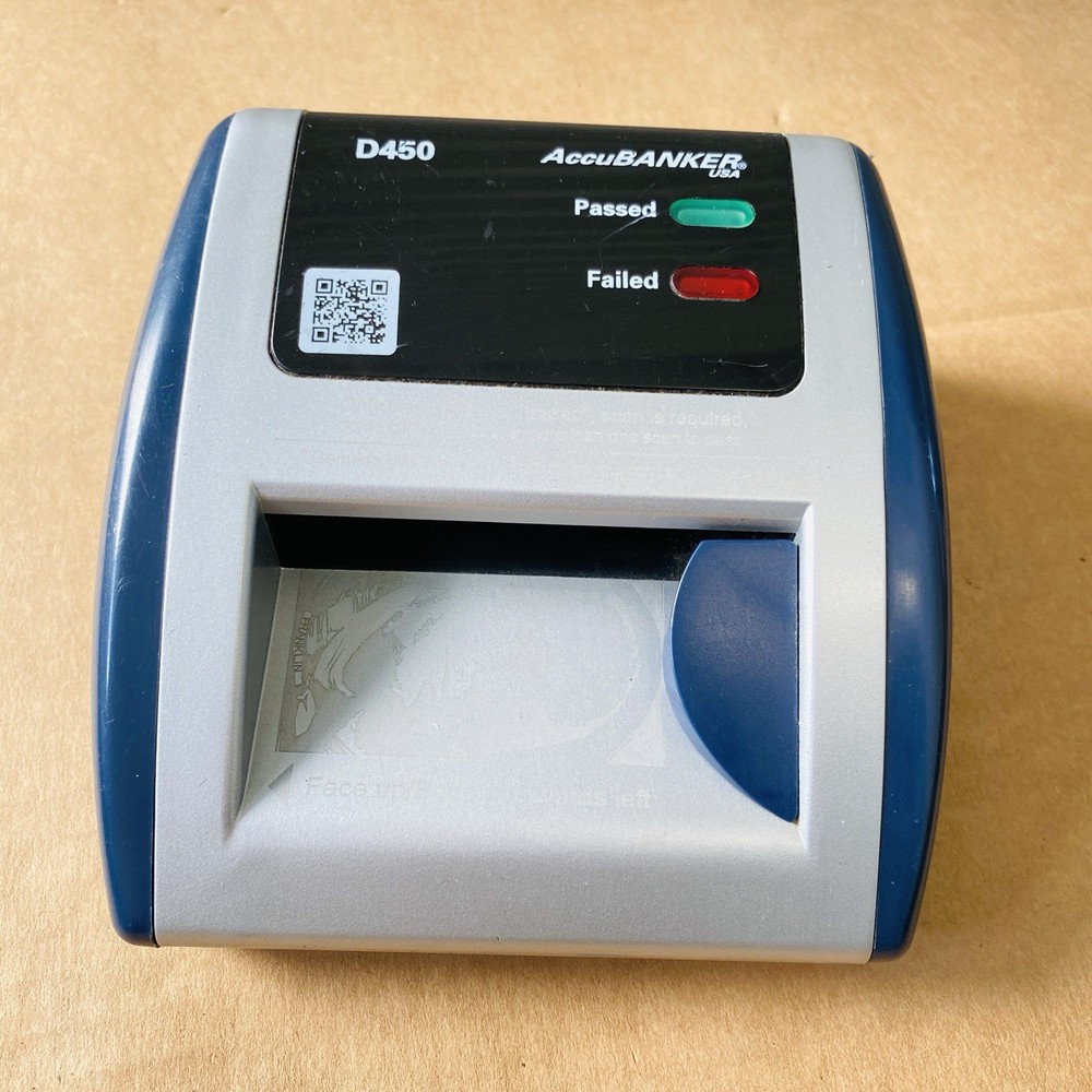 AccuBANKER ISA D450 Counterfeit Bill Detector w 5-Point Detection Methods TESTED