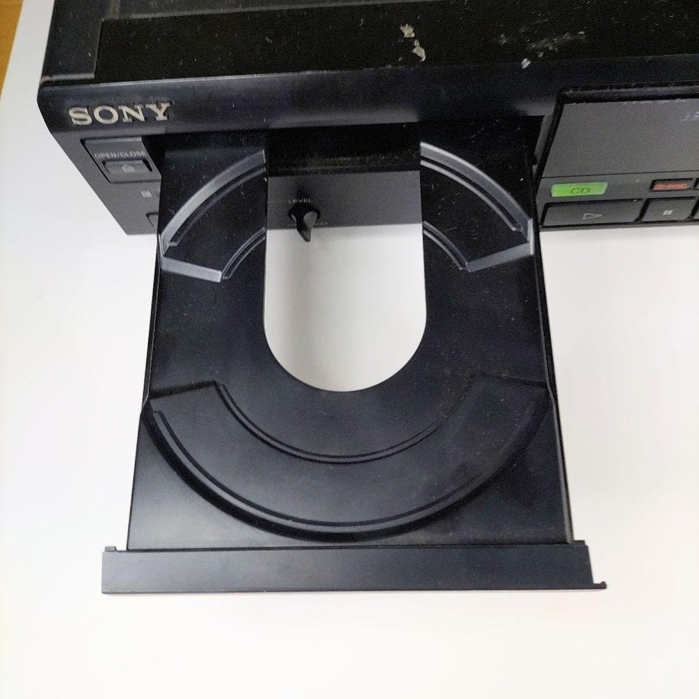 SONY MXD-D1 CD MD Player Double Deck Black Good GP