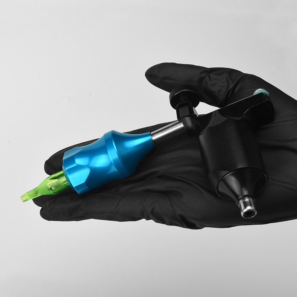 Light Blue 30mm Tattoo Zinc Alloy Cartridge Grip With 78mm Needle Plunger HOT