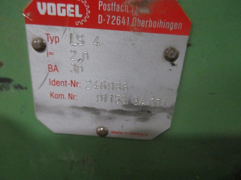 Vogel LS-4 Right Angle Gearbox 2:1 Ratio
