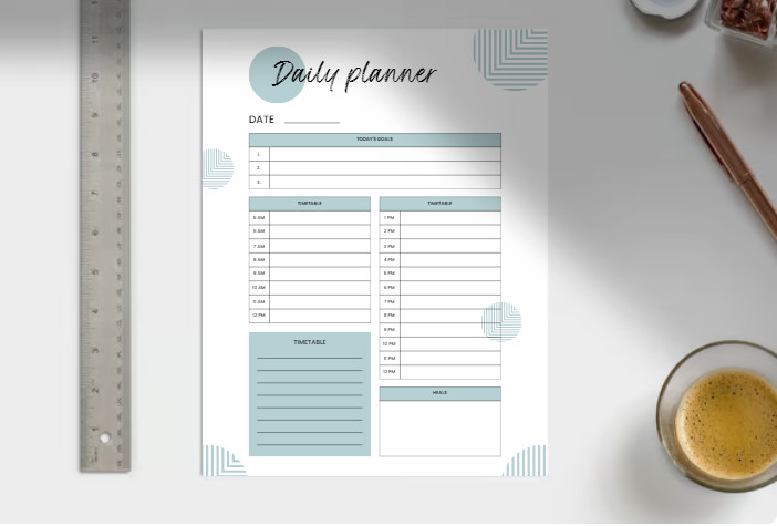 Daily Planner - Printable PDF