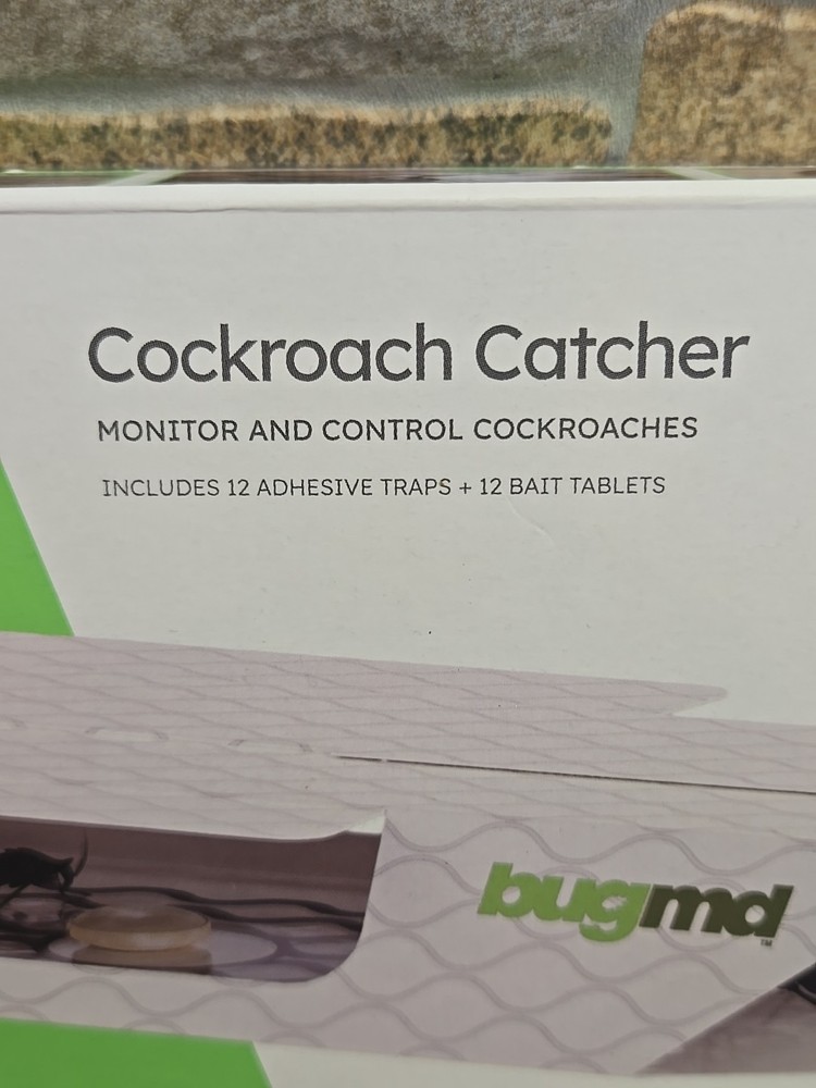 BugMD Cockroach Catcher (12Pack), Cockroach Killer Indoor Insect Trap Roach Trap