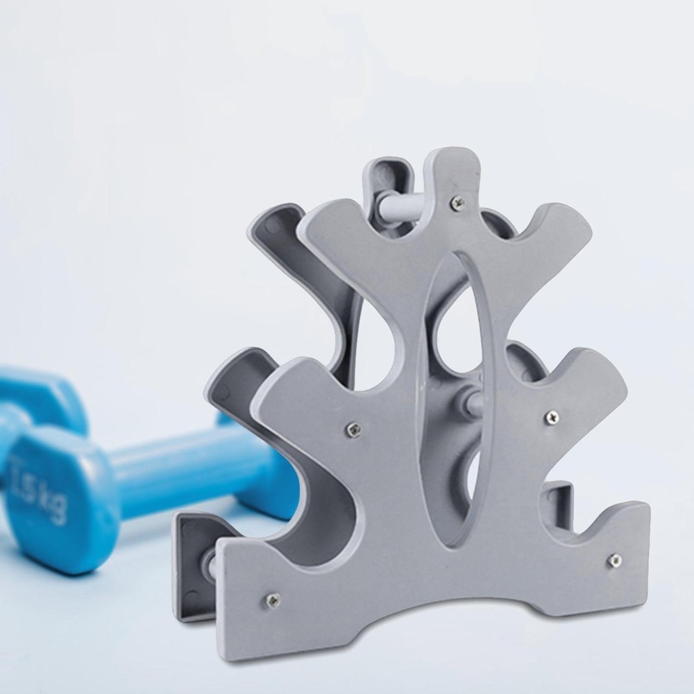 3 Tier Dumbbell Rack Stand Leaf Design Max 25kg Load
