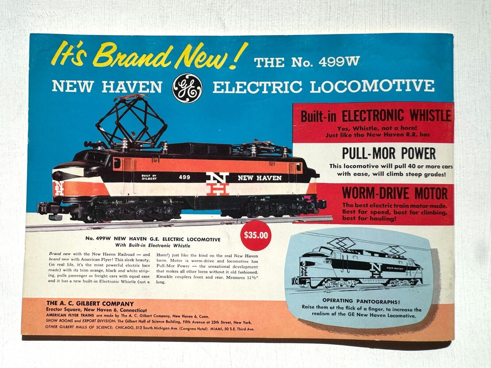 1956 Gilbert American Flyer Model Train Catalog- Great Condition- BEautiful