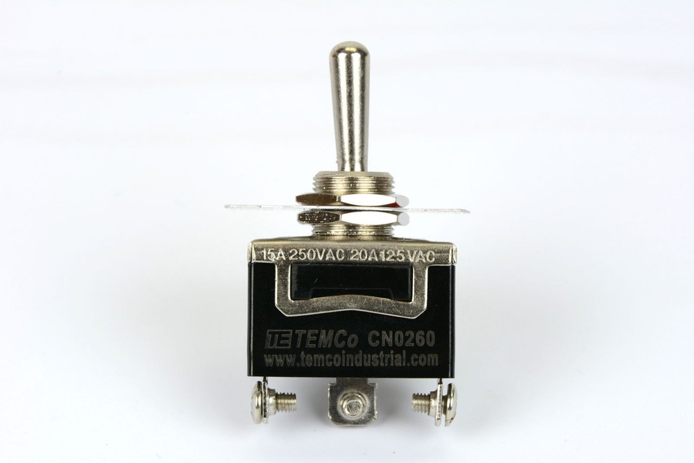 20A 125V Toggle Switch (ON)-OFF-(ON) SPDT 3 Terminal Momentary 2 SIDE+Boot