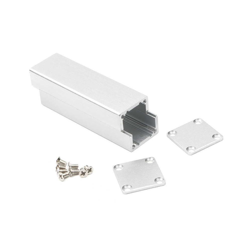 JIUWU 2pcs Silver Surface Drawing Process Split Aluminum Enclosure Electronic...