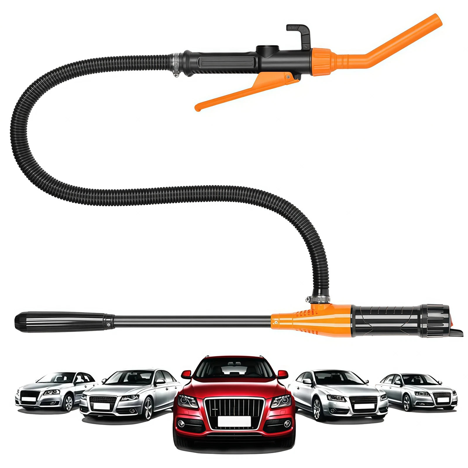 Battery Powered Electric Fuel Transfer Pump Portable Gas Oil Liquid Pump-