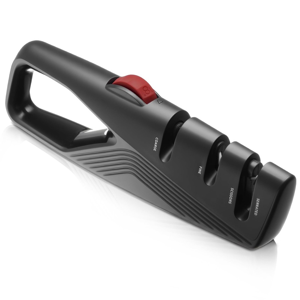 5 Precision Adjust Knife Sharpener- 3-Stage Premium Kitchen Knife Sharpener t...