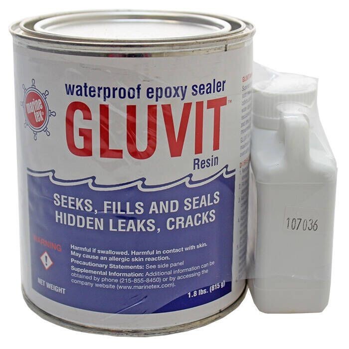 Gluvit RM330K Epoxy Sealer Quart Kit MarineTex Flexable Sealer