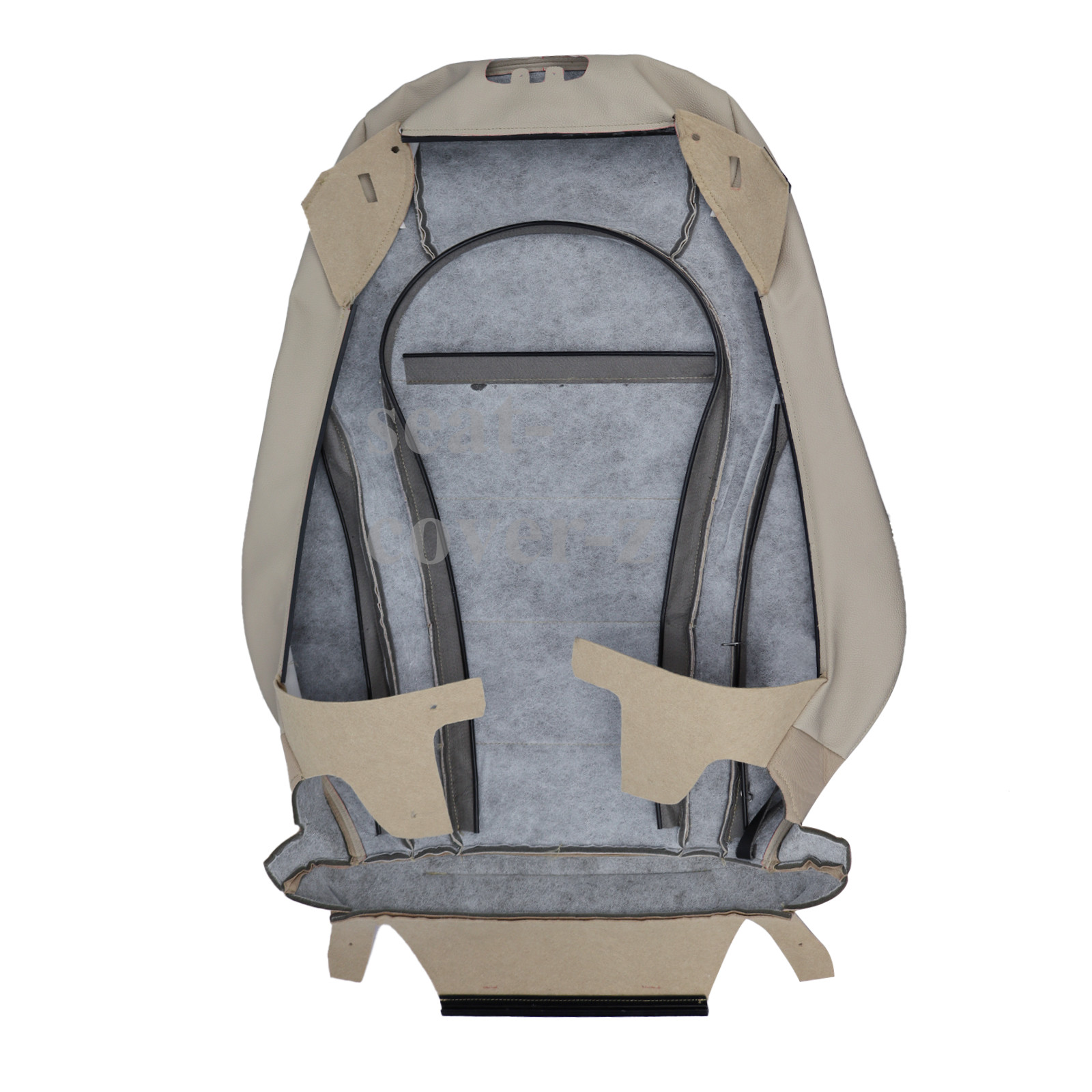 Mercedes Benz C-Class For 2015-2021 Driver Bottom&Top Seat Cover Light Tan