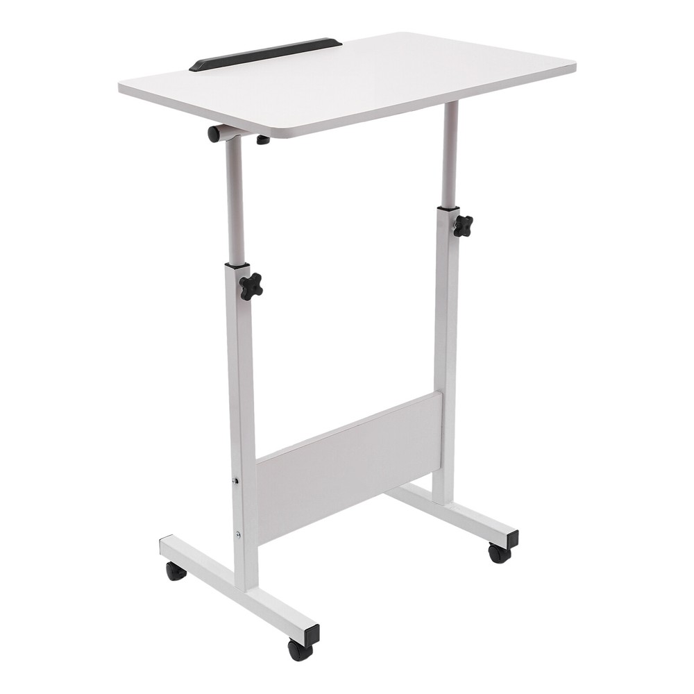 Adjustable Height Standing Desk, Portable Laptop Desk, Rolling Computer Stand