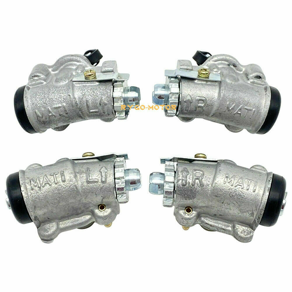 4xFront Brake Wheel Cylinders W/Shoes Hole Plug Kit for Honda Foreman 450 TRX450