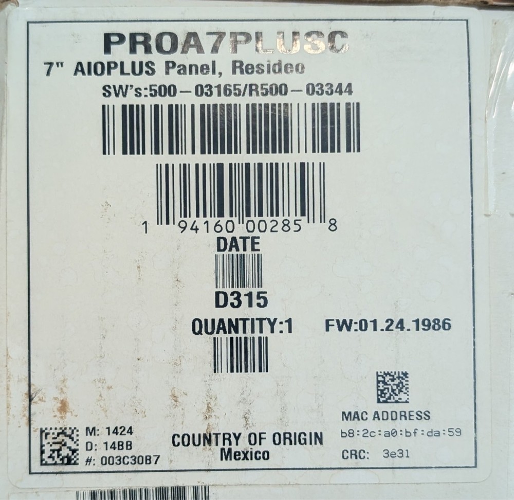 Resideo PROA7PLUSC ProSeries Security Alarm Kit (prepped) - SAME DAY SHIPPING