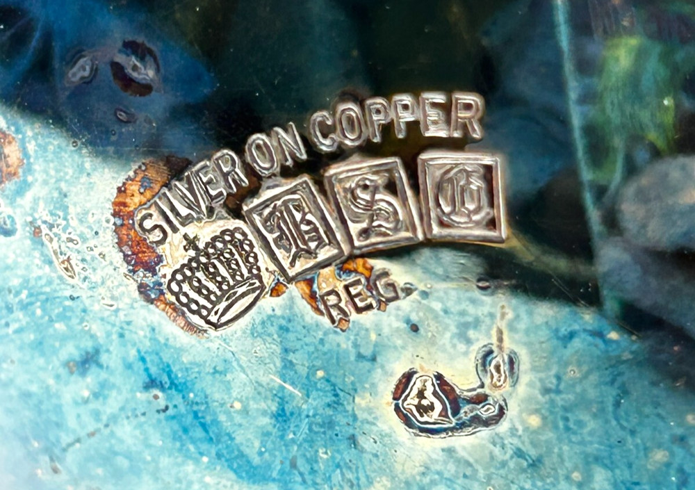 Birmingham Silver Co BSC Silver on Copper Creamer