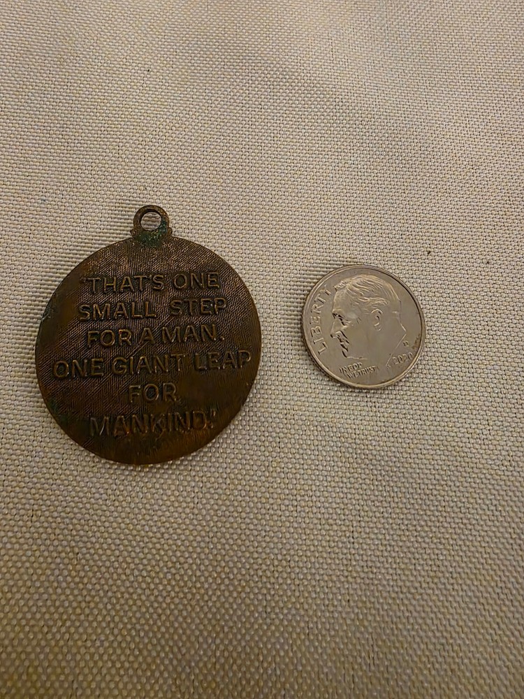 FIRST MAN ON THE MOON Pendent COIN 1969