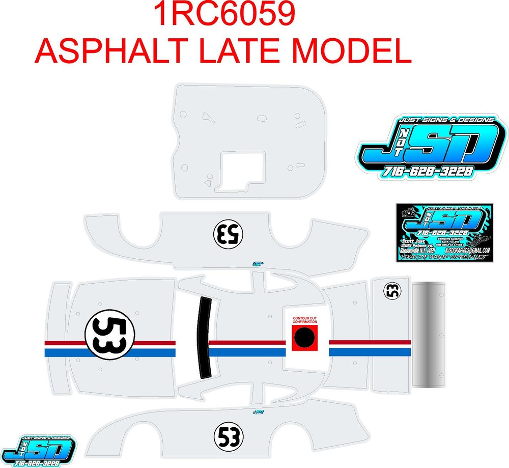 1RC ASPHALT LATE MODEL 1RC6059  WRAP  HERBIE