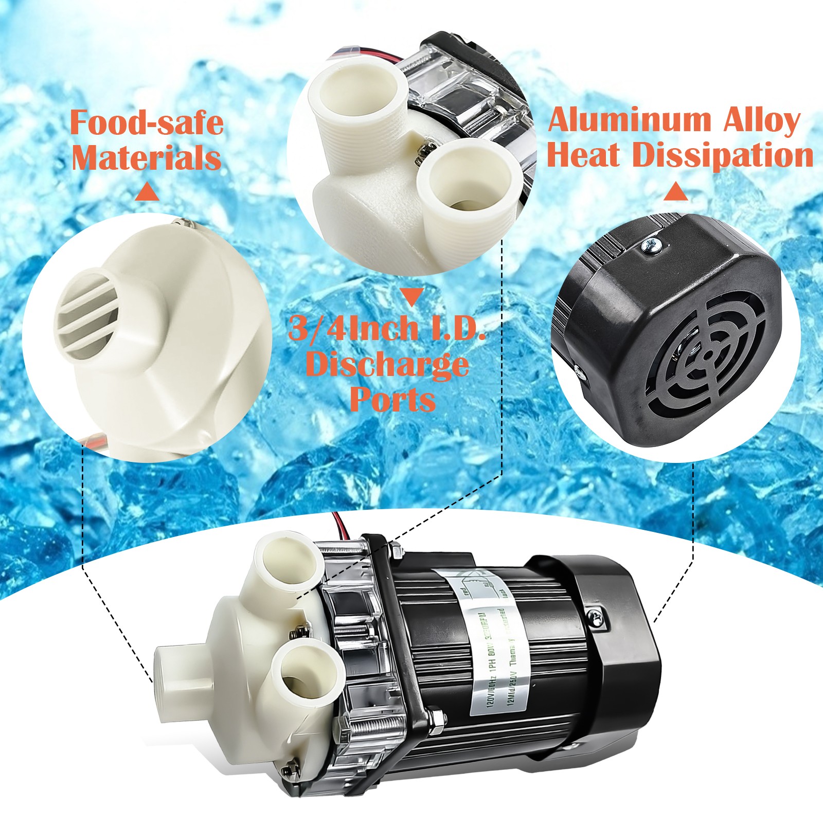 For Hoshizaki Pump Motor Assembly S-0731