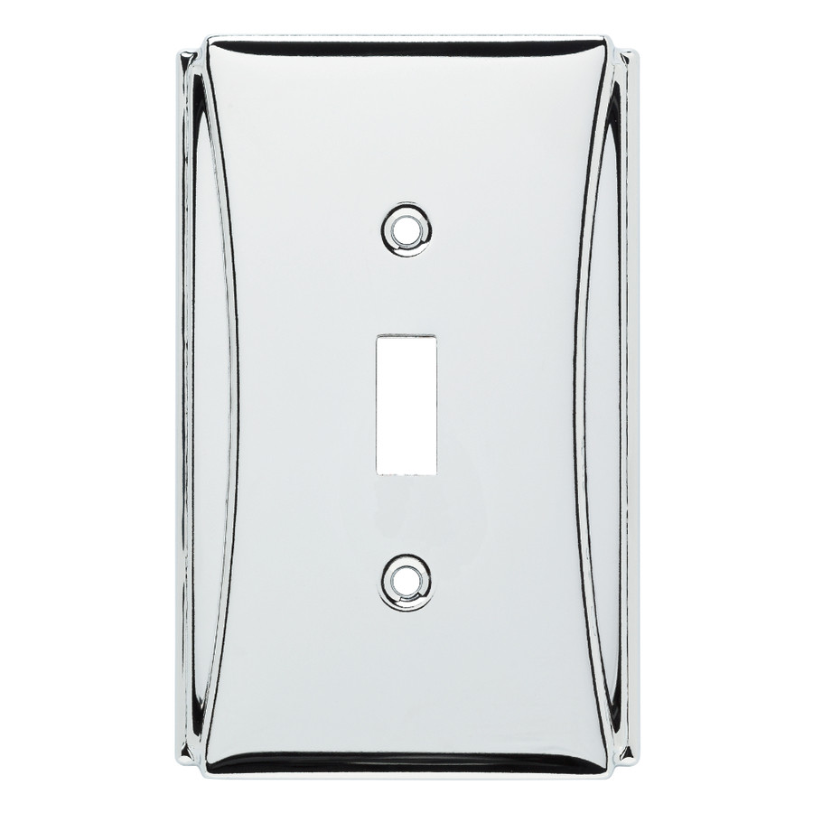 Brainerd W35390-PC Upton Polished Chrome Single Switch Toggle Cover Plate