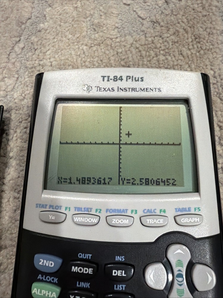 Texas Instruments TI-84 Plus Graphing Calculator Black USB Cable New Memory Batt