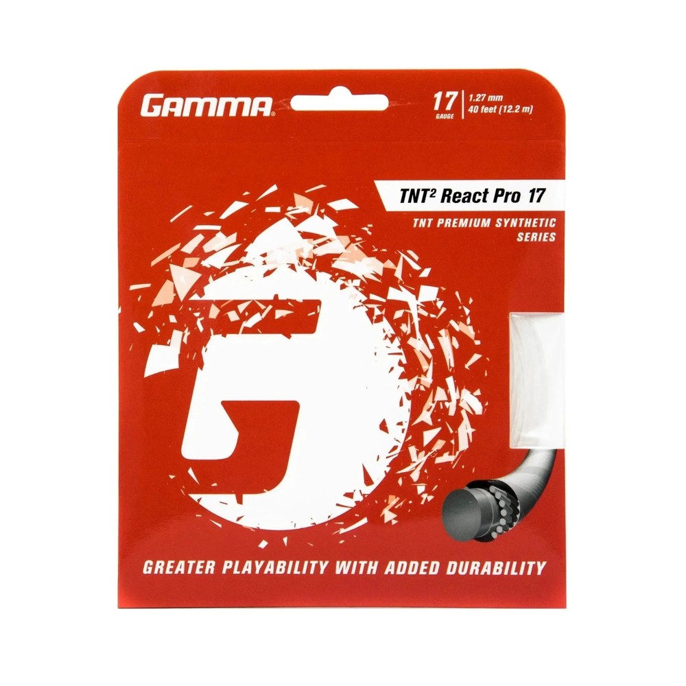 Gamma TNT2 React Pro Natural, Spin & Control String