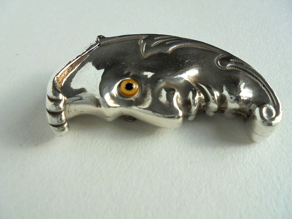 Solid Silver Man ln The Moon Vesta Case
