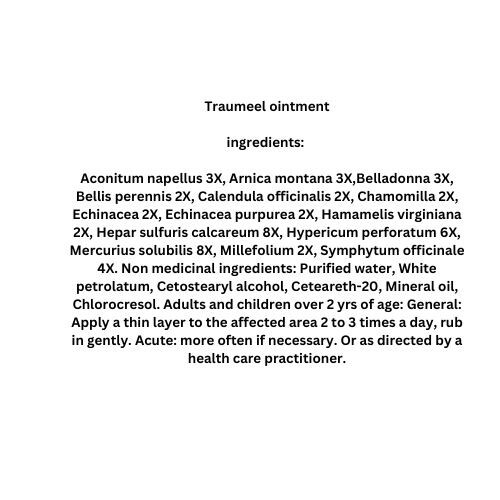 Traumeel s @ Original Anti-Inflammatory and Pain-Ointment Cream 100g