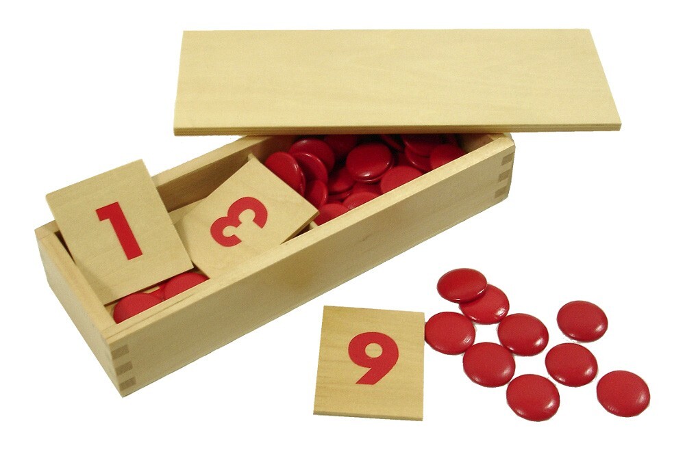 Number Cards & Counters - MONTESSORI MATH MATERIALS