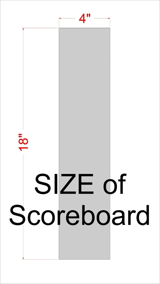 Set of 2 Easy Read - Cornhole Scoreboard Score Keeper - Corn Hole