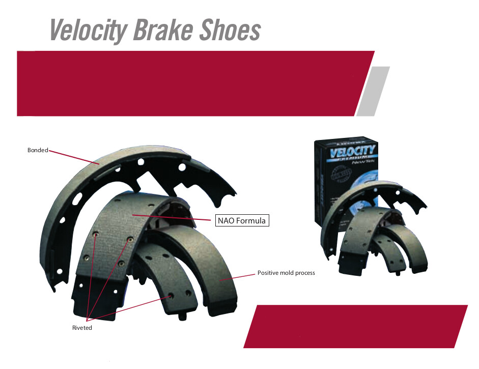 NB821 Bonded Parking Brake Shoe