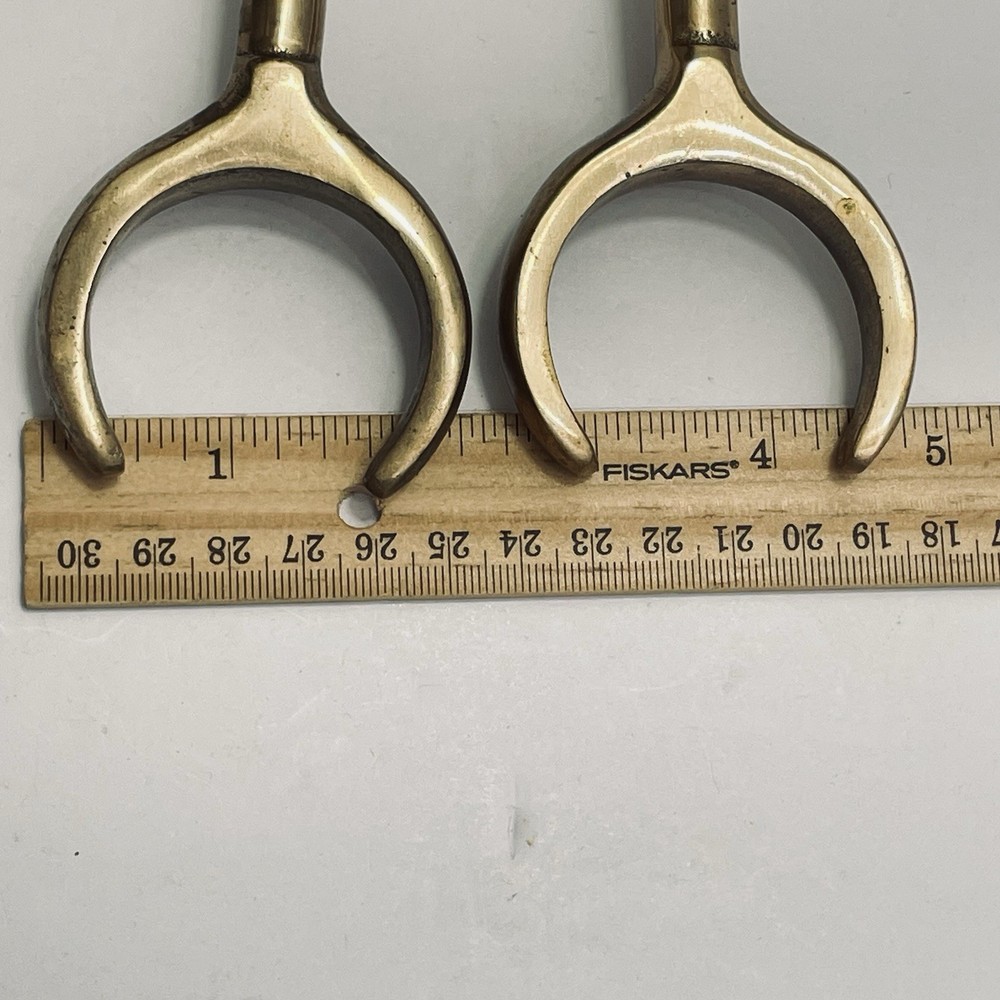 Solid Brass Oar Locks 5" Maritime Sailor Decor Usable