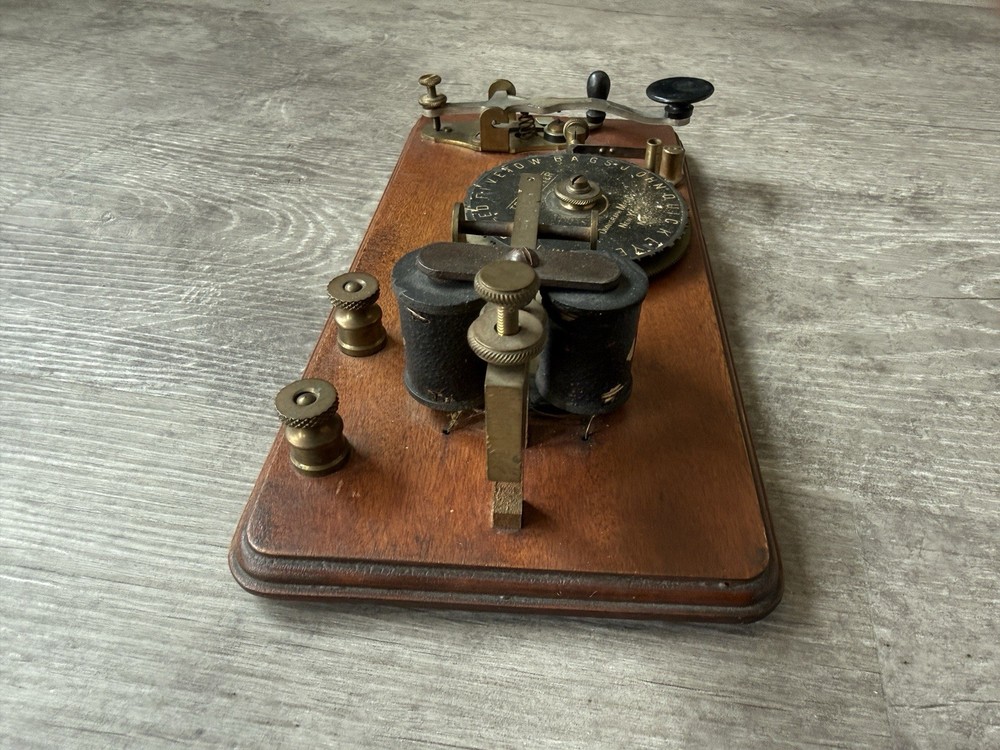 Omnigraph Telegraph Trainer Key Sounder Antique JH Bunnell