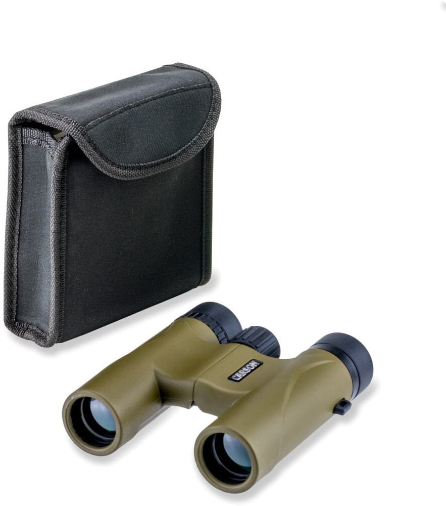 Carson Stinger 10x25 Compact Binocular, Brass, HW-025