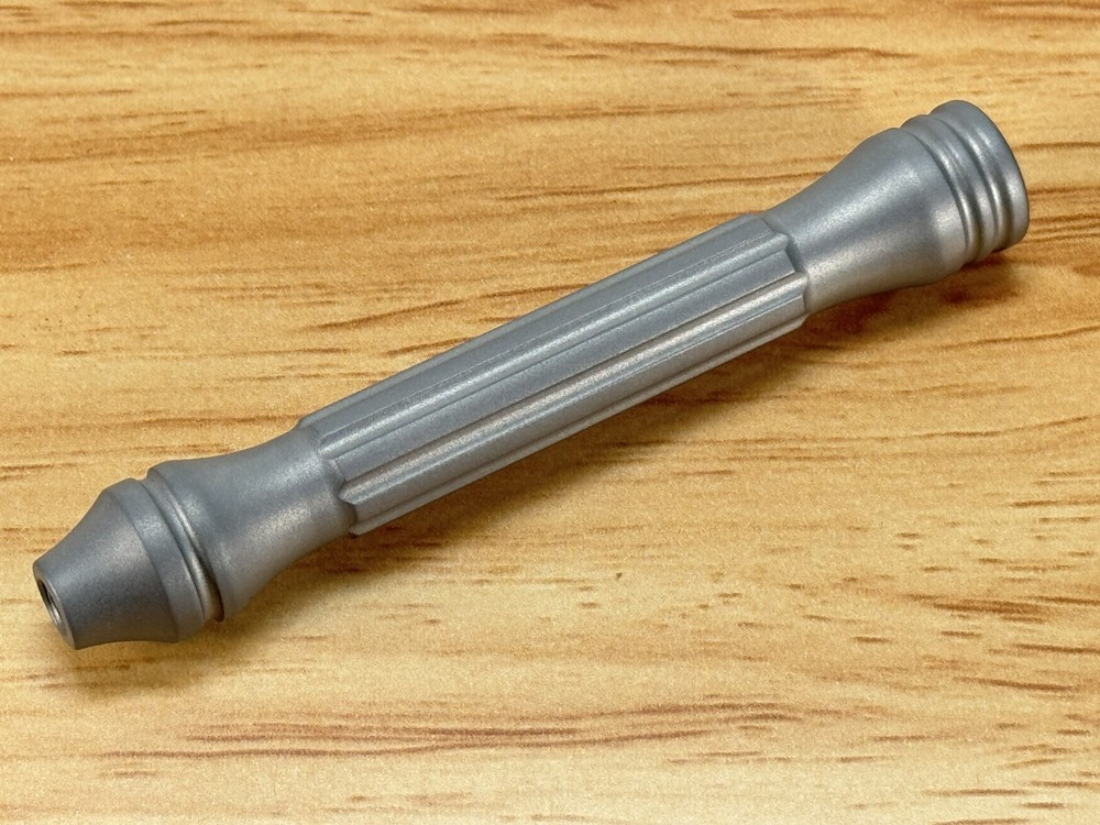 Dscosmetic Roman column Titanium Replacement safety razor handle Matte Finish