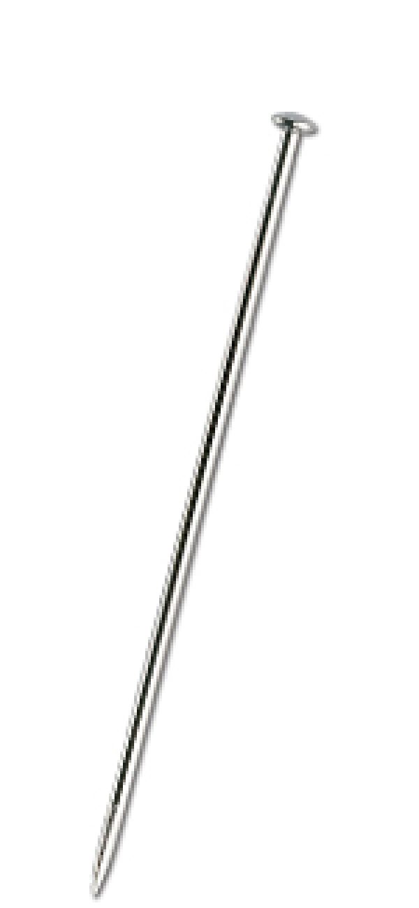 Bulk 1lb Box of Nickel Plated Steel Tailoring Straight Pins #20 (1-1/4" Length)