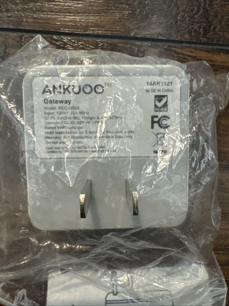 Ankuoo Gateway 433 Socket and Control with Wi-fi New Open Box
