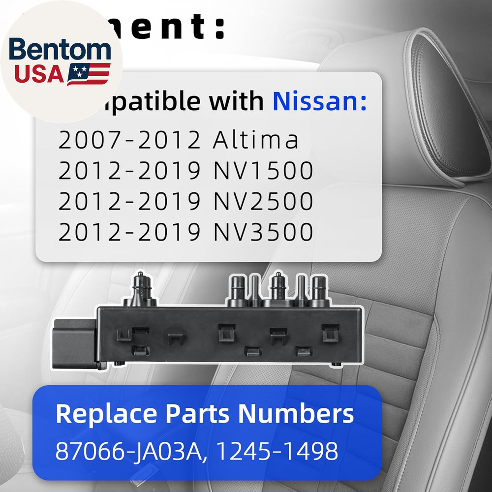 Power Seat Switch Adjust Switch 10 Way Front Left Driver Side Compatible with Ni