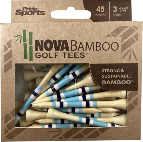 Golf Tees 3-1/4" Blue/White/Navy Stripe