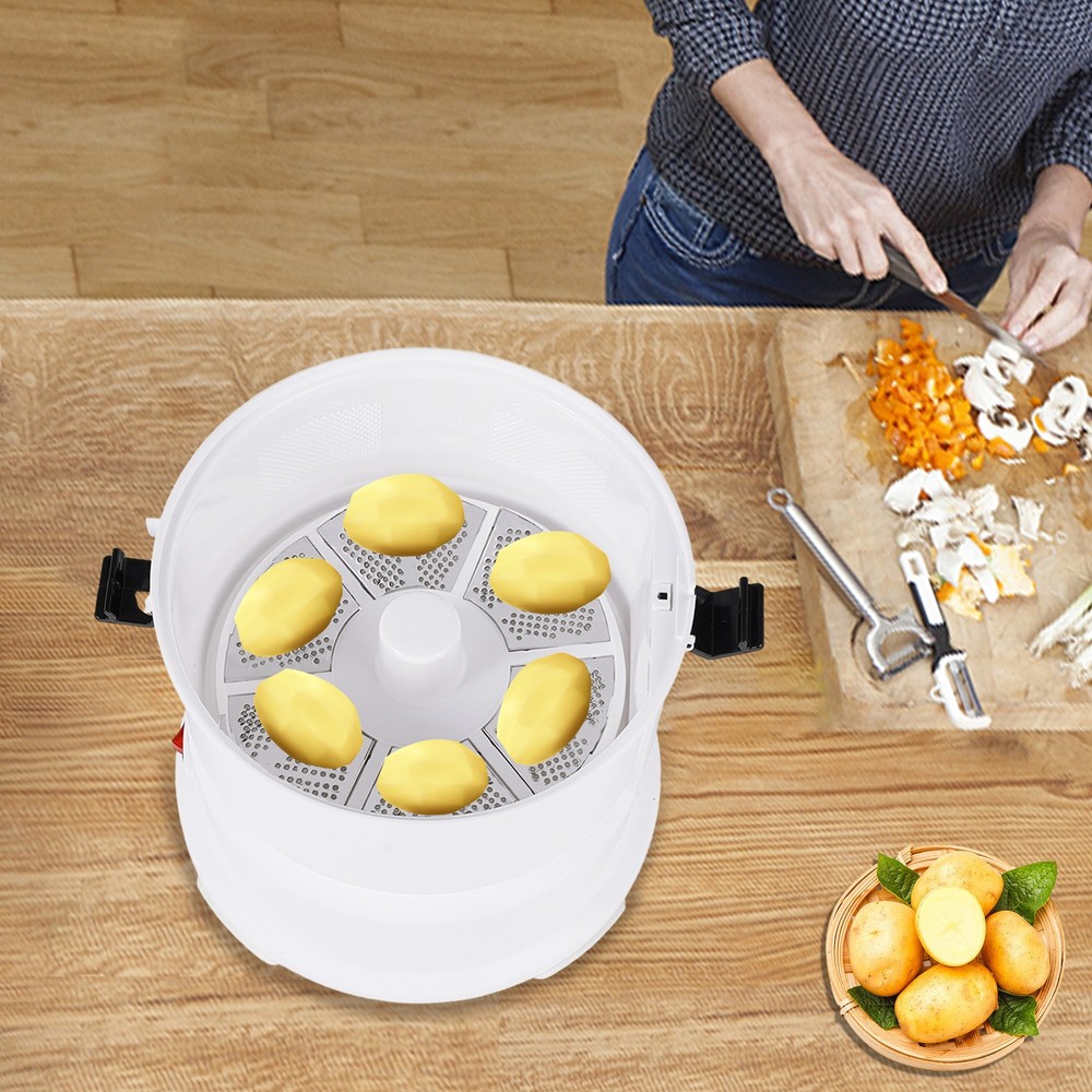 2-In-1 Electric Potato Peeler Kitchen Automatic Vegetable Potato Peeling Machine