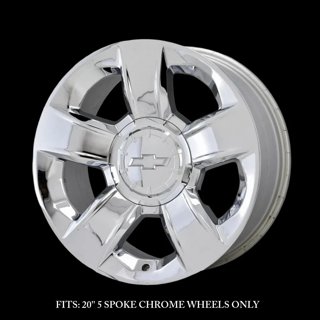 4 PCS Wheel Center Cap for 2014-2018 Silverado Tahoe Suburban # 5651 Chrome NEW