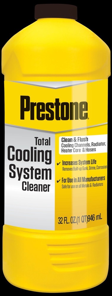 Prestone Total Cooling System Cleaner 32oz (Pack of 4) Radiator Flush & Degrease