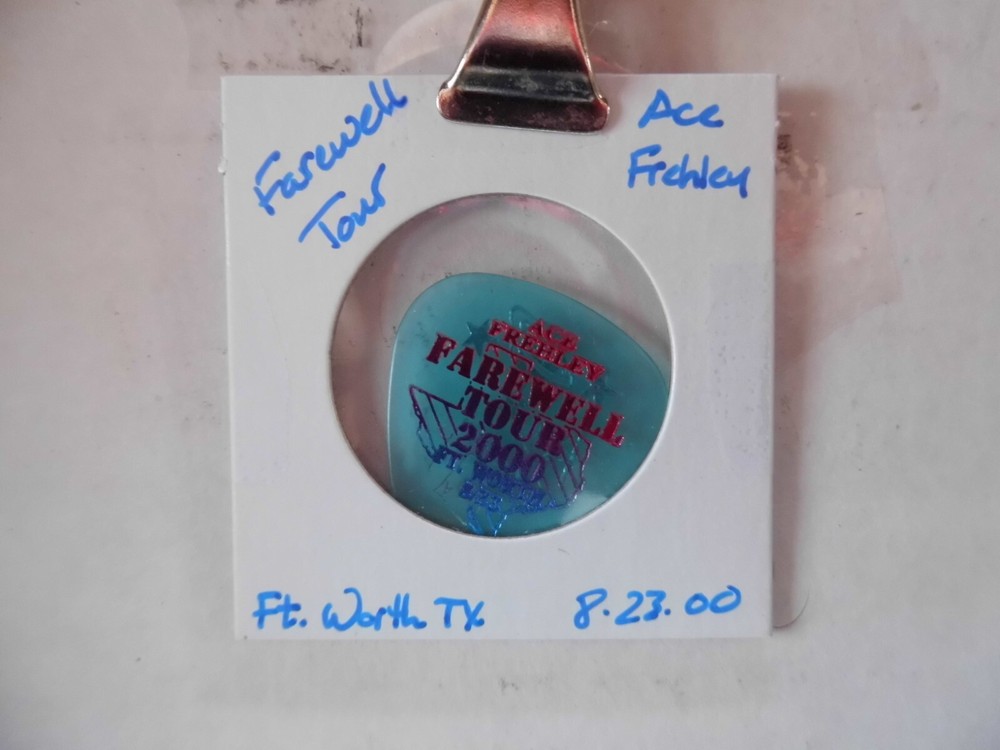 KISS "ACE FRAHLEY"~FAREWELL TOUR GUITAR PICK~8/23/00 (7/17)