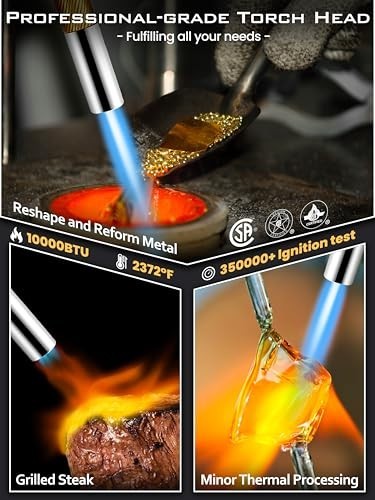 High Intensity Propane Torch Head Kit - Trigger Start, Pencil Flame, CSA Certifi