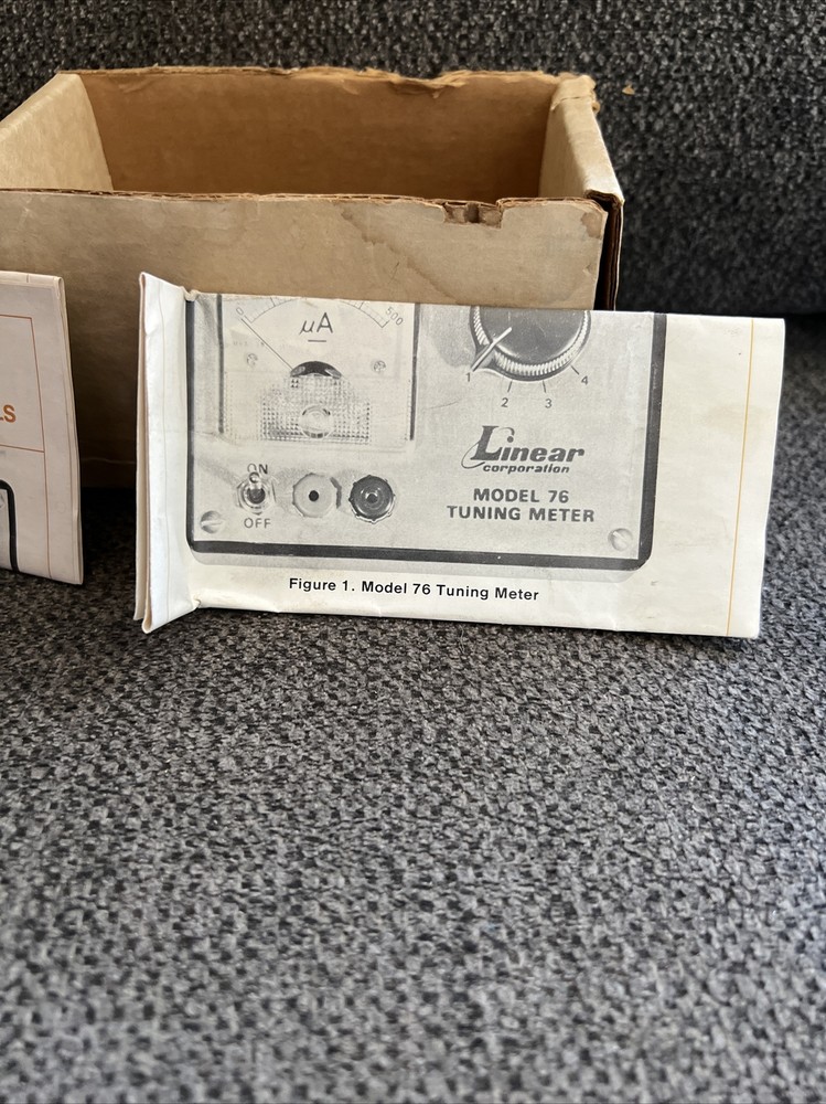 Vintage Linear Model 76 Tuning Meter With Manuals WORKS 1/1 On eBay
