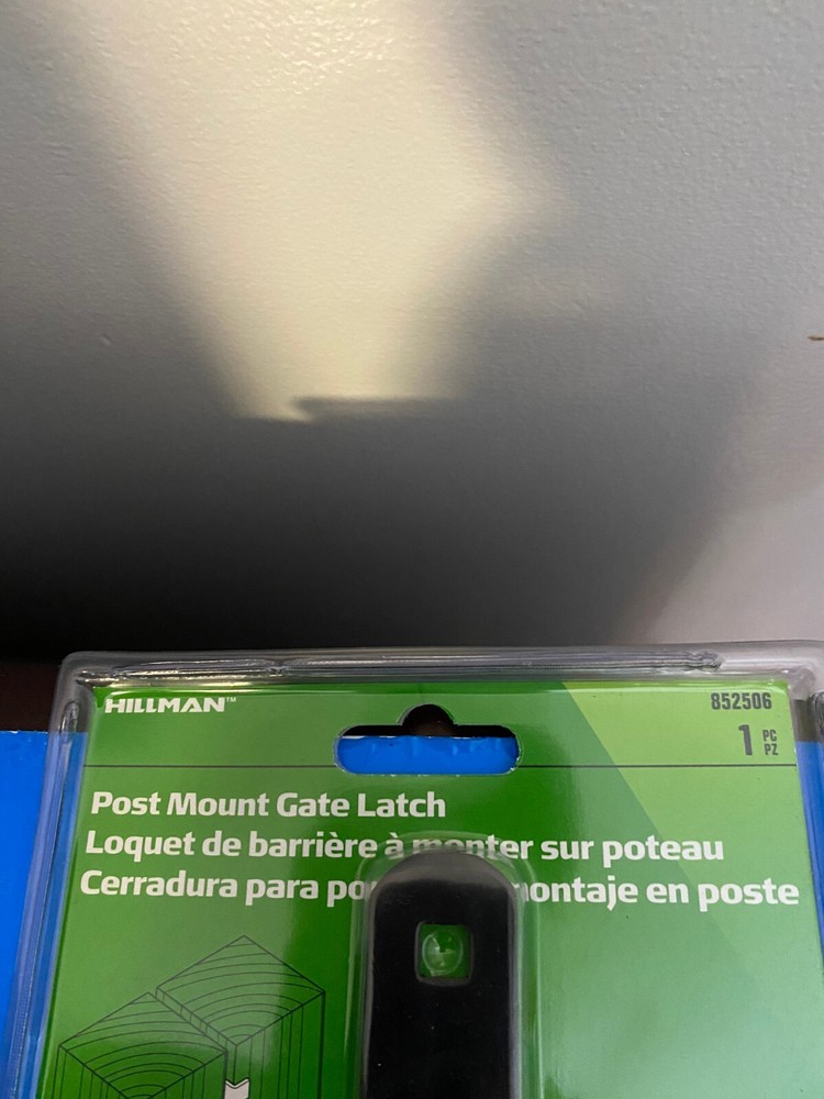 BRAND NEW Hillman Post Mount Gate Latch 852506 BLACK