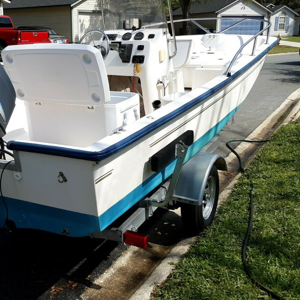 Boat Trailer 2' Side Guide On Bunk Boards Carpeted Kit 75 Degree w/ Hardware