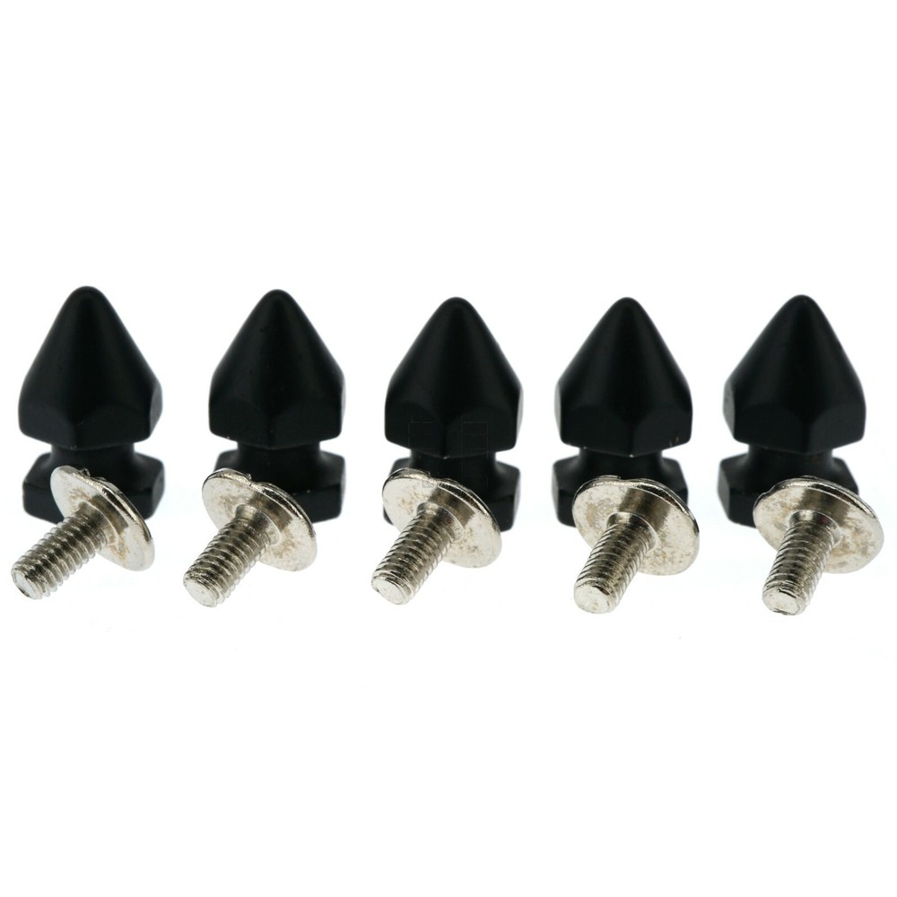 Black Hex Tree Spike 8x14mm, Threaded M3-0.5mm, 5 Pack