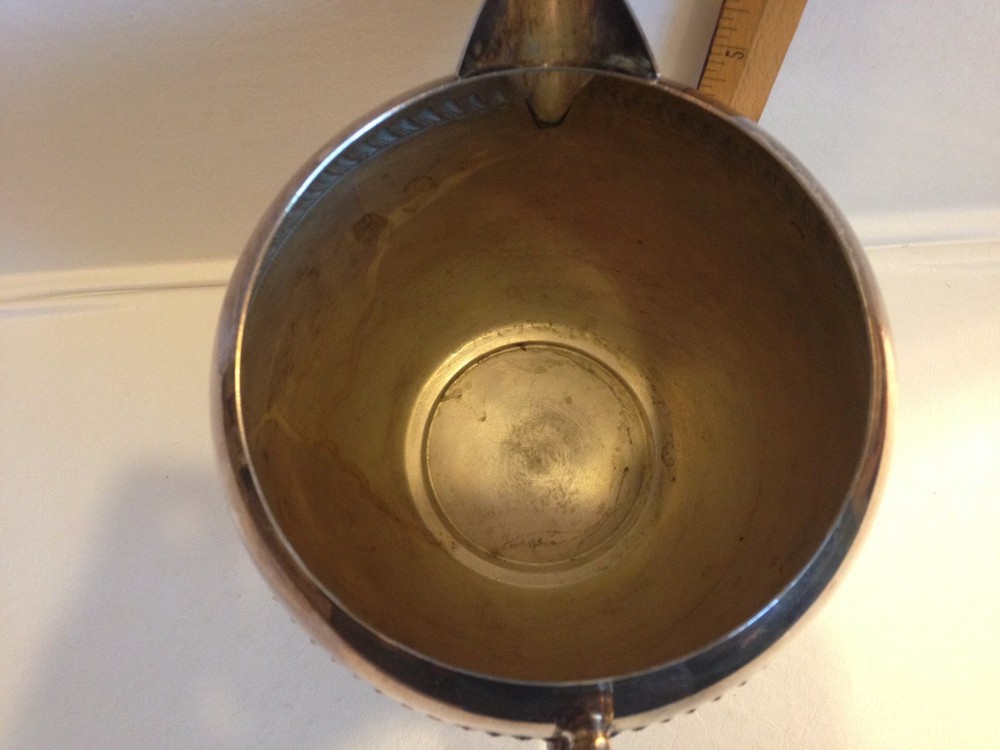 Silver Plated Pitcher ~ Makers Marking ~ 7" High